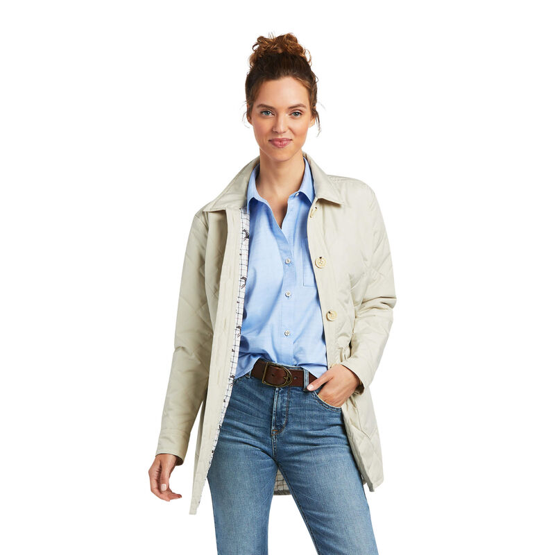 Chaqueta Ariat Belmont Shirt Creme Mujer - Chile 786-PKYNIG